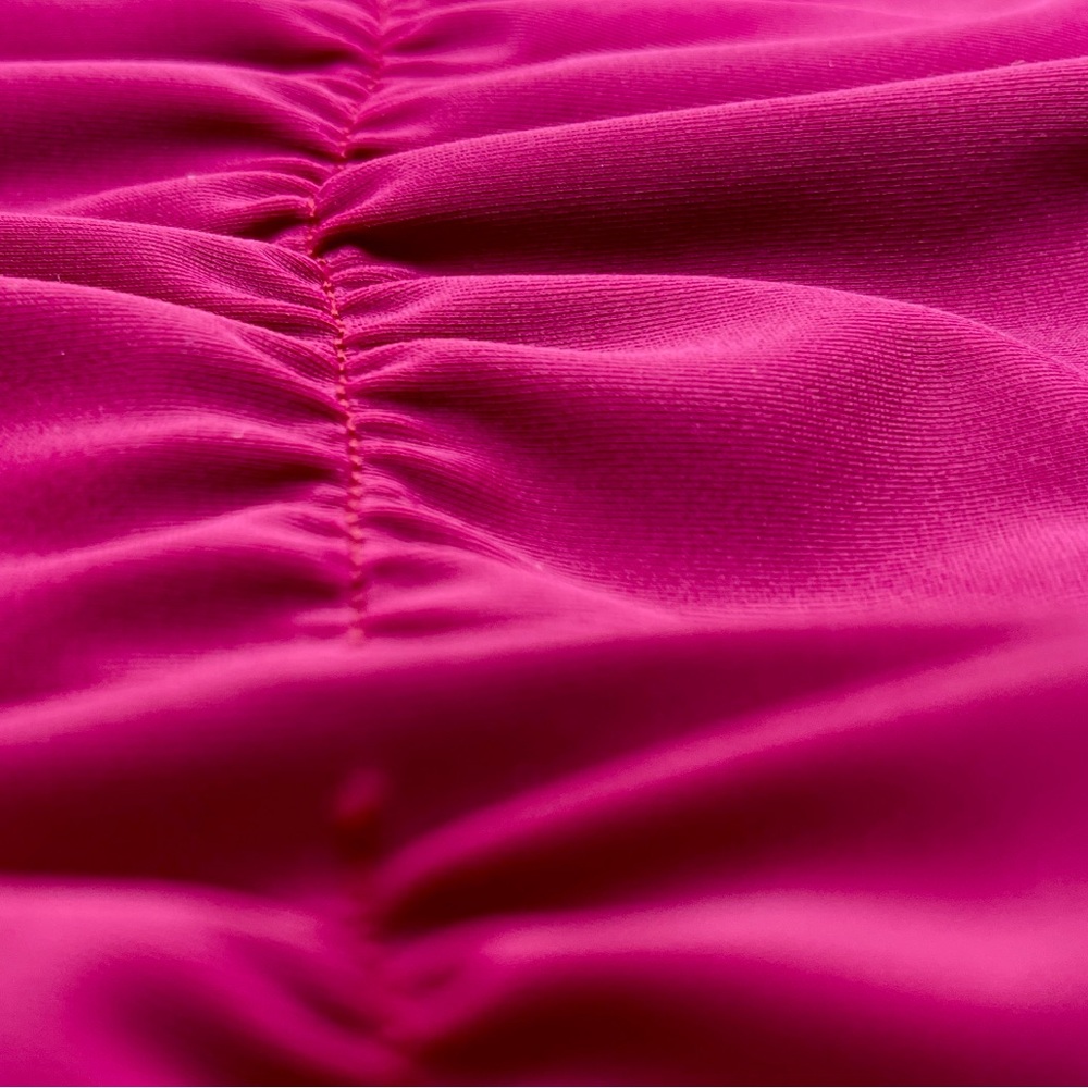 Free People Zinke Magenta Pink Katie Bottom Size L Hipster Solid Designer Surfer - Picture 5 of 10
